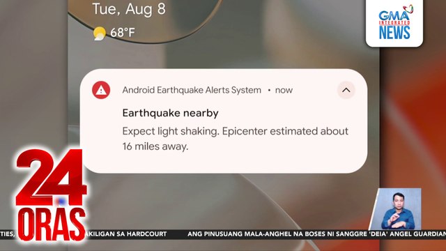 Earthquake alerts system, kayang mag-abiso sa android phone users bago maramdaman ang lindol | 24 Oras