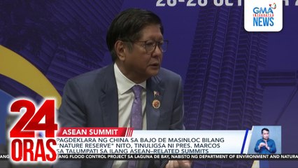Pagdeklara ng China sa Bajo de Masinloc bilang “nature reserve" nito, tinuligsa ni Pres. Marcos sa talumpati sa ilang ASEAN–related summits | 24 Oras