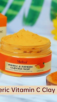 Turmeric vitamin C cleaning facial mask Turmeric mud facial mask deep cleaning facial mask Vitamin C smearing facial mask Perfect gift for Christmas, Halloween, Carnival, Valentine's Day and New Year, Pore Refining,, Spalike, Brightening Mask, Clay Mask,
