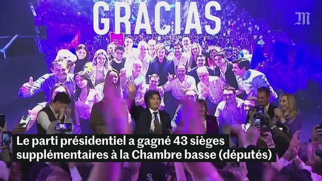 Argentine : Javier Milei célèbre sa victoire aux élections de mi-mandat