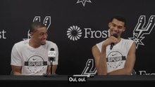 Keldon Johnson confused by question in French