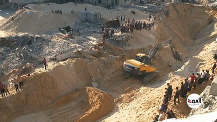 المعدات الثقيلة المصرية تباشر أعمالها للبحث عن جثث الأسرى الإسرائيليين