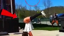 Une ACROBATIE INCROYABLE dans le JARDIN ! 😱❤🤸_♂️