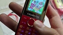 Cigarette case shaped mobile phone