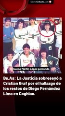 Bs.As: La Justicia sobreseyó a Cristian Graf por el hallazgo de los restos de Diego Fernández Lima en Coghlan.