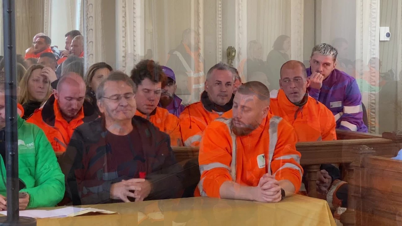 Manifestation du personnel communal de Verviers