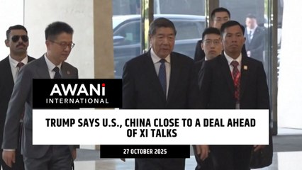 Trump says U.S., China close to a deal ahead of Xi talks