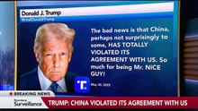 Trump Claims China 'Totally Violated' Trade Agreement