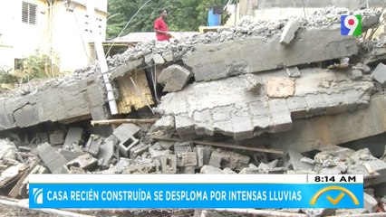 Casa recién construida se desploma por intensas lluvias | El Despertador