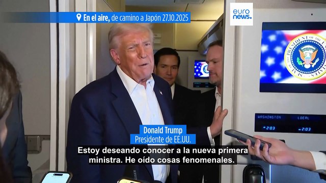 Sanae Takaichi busca ganarse a Trump durante su visita a Japón