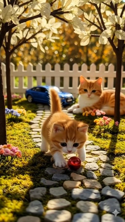 The Lost Red Ball – Heartwarming Miniature Cat Story | Cinematic Toy World Short Film