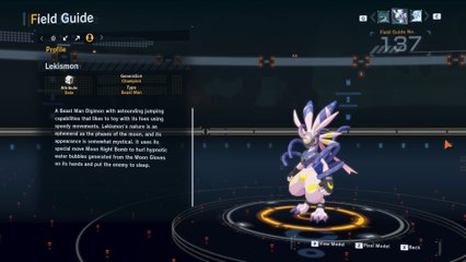 lekismon all digivolution/de-digivolution/profile Digimon Story Time Stranger