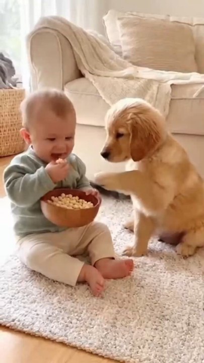 Baby Cries and Puppy Comforts Him 😢❤️ | Emotional Baby and Puppy Moment | Heart Touching Short🐾 SEO Hashtags:#BabyAndPuppy #EmotionalShort #HeartTouchingVideo #CuteAnimals #WholesomeMoments #BabyCry #PuppyLove #PureBond #ViralShorts