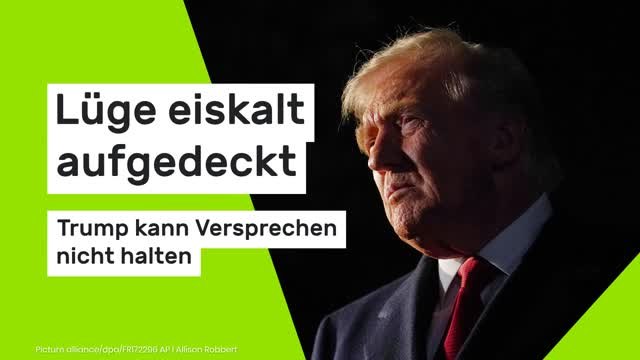 Donald Trump: Lüge eiskalt aufgedeckt - US-Präsident kann Versprechen nicht halten
