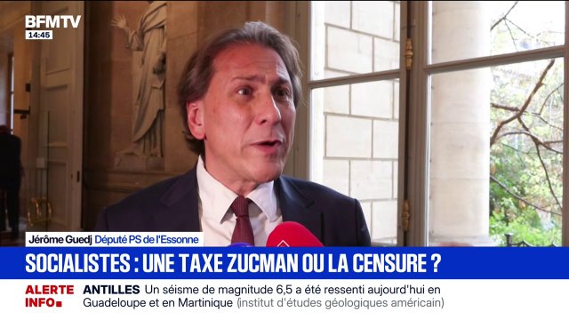 Taxe Zucman: il faut mettre à contribution les grandes entreprises et les hauts patrimoines pour pouvoir épargner les classes populaires , estime le député PS Jérôme Guedj