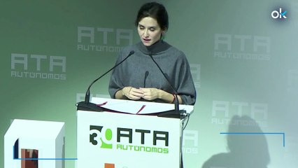 Ayuso responde a Sánchez y anuncia una subida del 17,7% en las ayudas a los autónomos