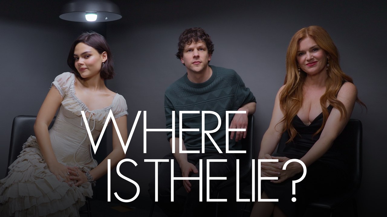 Ariana Greenblatt, Jesse Eisenberg & Isla Fisher Take the Hot Seat | Where Is The Lie? | ELLE