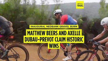 Matthew Beers and Axelle Dubau-Prevot claim historic wins at inaugural Nedbank gravel burn