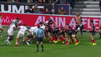 TOP 14 - Essai de Thomas RAMOS (ST) - Stade Toulousain - RC Toulon