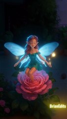Fairy flies with Fireflies #fairy #fairies