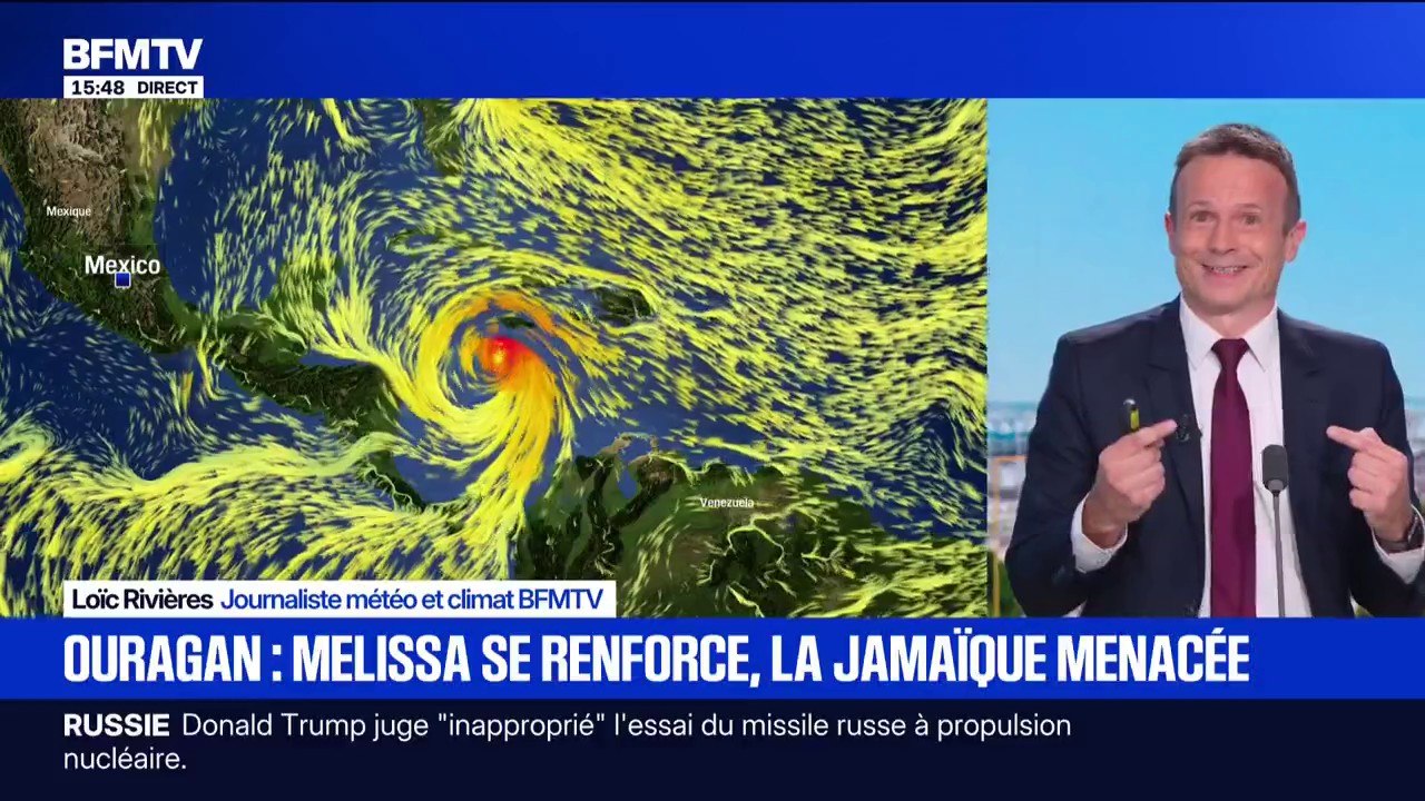 L’ouragan Melissa se renforce dans les Caraïbes : la Jamaïque menacée