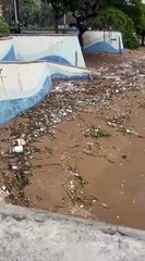 Entre basura y fuertes olas: imágenes muestran el desolador panorama del Malecón tras la furia Melissa