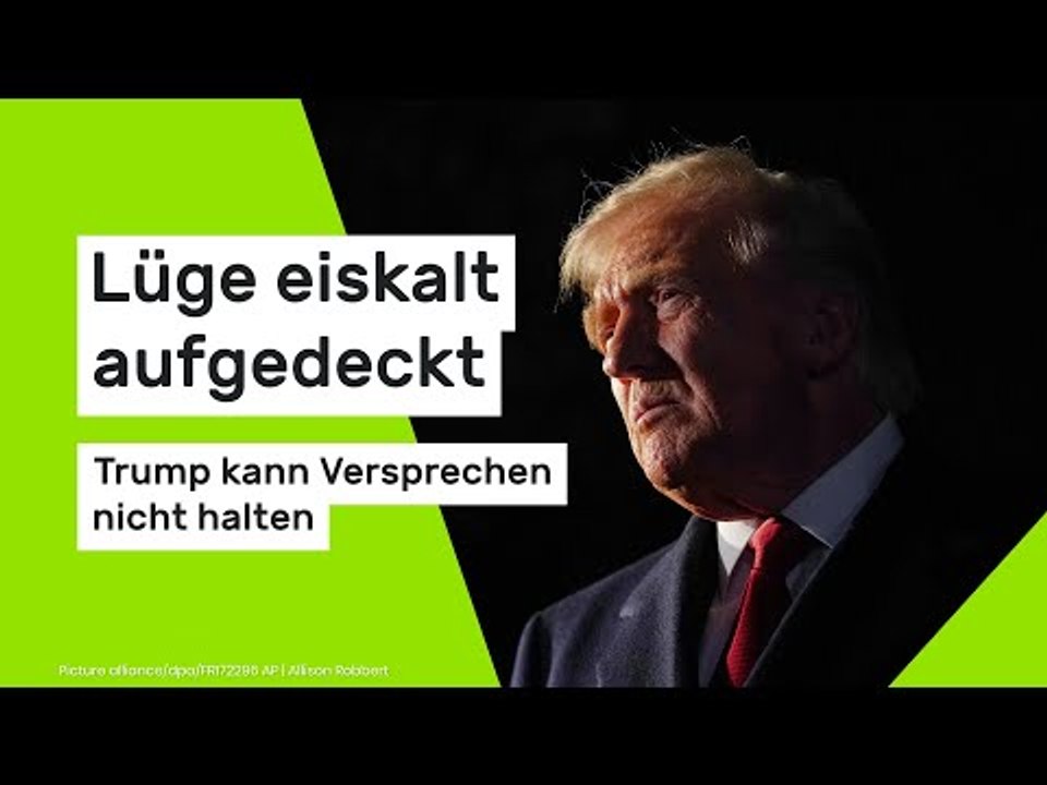 Donald Trump: Lüge eiskalt aufgedeckt - US-Präsident kann Versprechen nicht halten