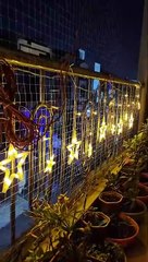 Diwali Star Light 6 Big 6 Small Stars 2.5 Meter Star Light Home Decor Curtain Led Star Light Home Decoration