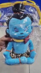 funzoo  Super Cute Blue Shiva Plush Toy,Soft Standing Stuffed Figure