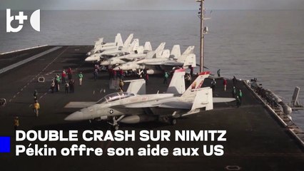 Chute du porte-avions USS Nimitz : hélicoptère et avion de combat tombent à la mer