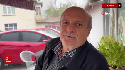 Edirne'de sağanak yağış etkili oldu