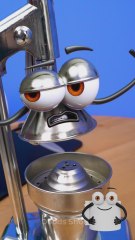 When your juicer has a mind of its own 🍊🤖💥 #funny #animation