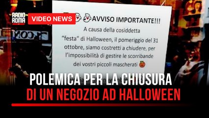 Polemica per la chiusura di un negozio ad Halloween