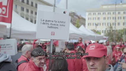Cgil, 200 mila in piazza per "Democrazia al lavoro"