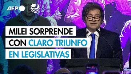 Milei sorprende con claro triunfo en legislativas de Argentina y Trump lo celebra