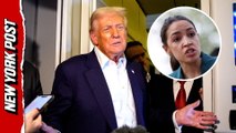 Trump shoots down VP rumor, teases 2028 showdown with AOC