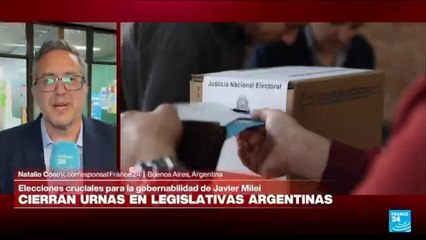 Informe desde Buenos Aires: cierran urnas de legislativas decisivas para Gobierno de Milei