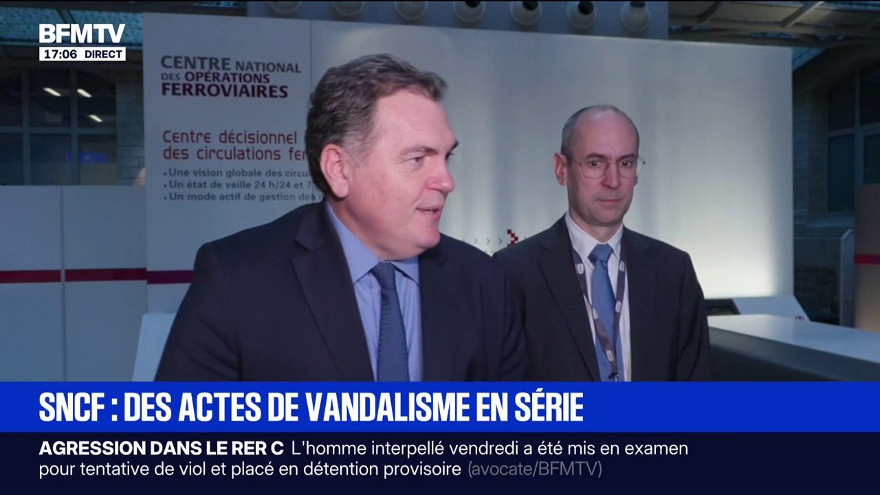 Acte de vandalisme sur le réseau SNCF: le ministre des Transports, Philippe Tabarot, parle d'un "incendie probablement criminel"