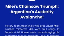 Milei's Chainsaw Triumph Argentina's Austerity Avalanche!