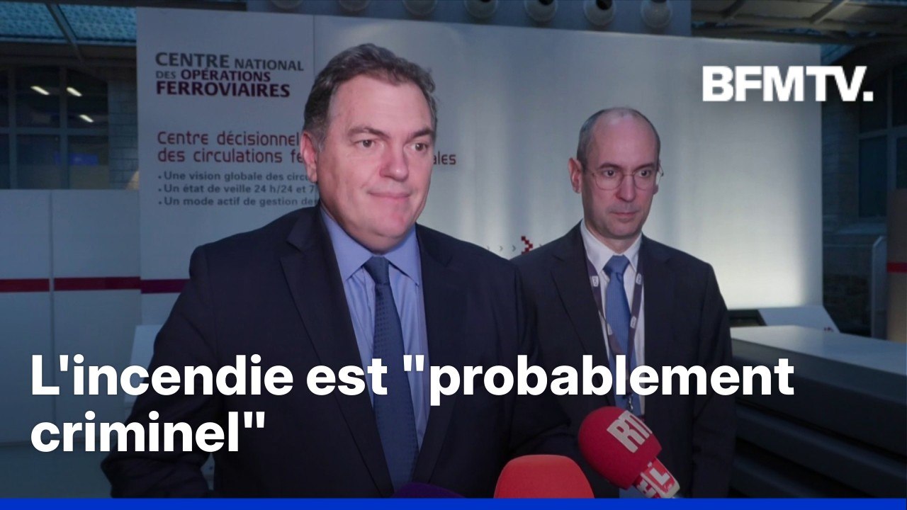Acte de vandalisme sur le réseau SNCF: le point presse du ministre des Transports, Philippe Tabarot