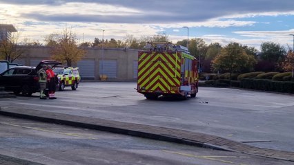 Fire breaks out on bus at White Rose Centre, Leeds