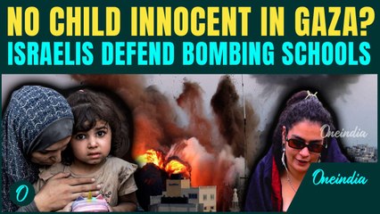 'Gaza Kids Are Terrorists?': Israeli Girl DEFENDS Bombing Of Gaza Schools | OneIndia Exclusive
