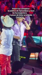 El momento exacto en que Eduin Caz y Grupo Firme cantan en Tamaulipas un corrido ‘prohibido’ en otros estados