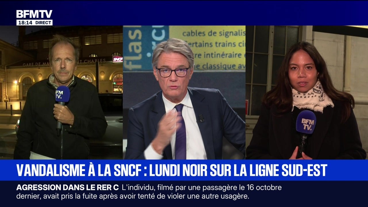 Marschall Truchot : Vandalisme à la SNCF, lundi noir sur la ligne Sud-Est - 27/10