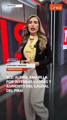 Gobernación declaró alerta amarilla tras las fuertes lluvias en Santa Cruz.