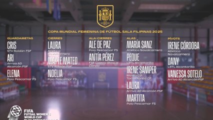 Las 16 elegidas para el primer Mundial de fútbol sala femenino en la historia del país