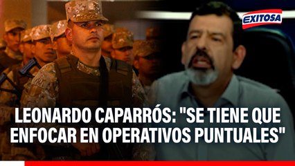 Exjefe del INPE sobre estado de emergencia: "Se tiene que enfocar en operativos puntuales"