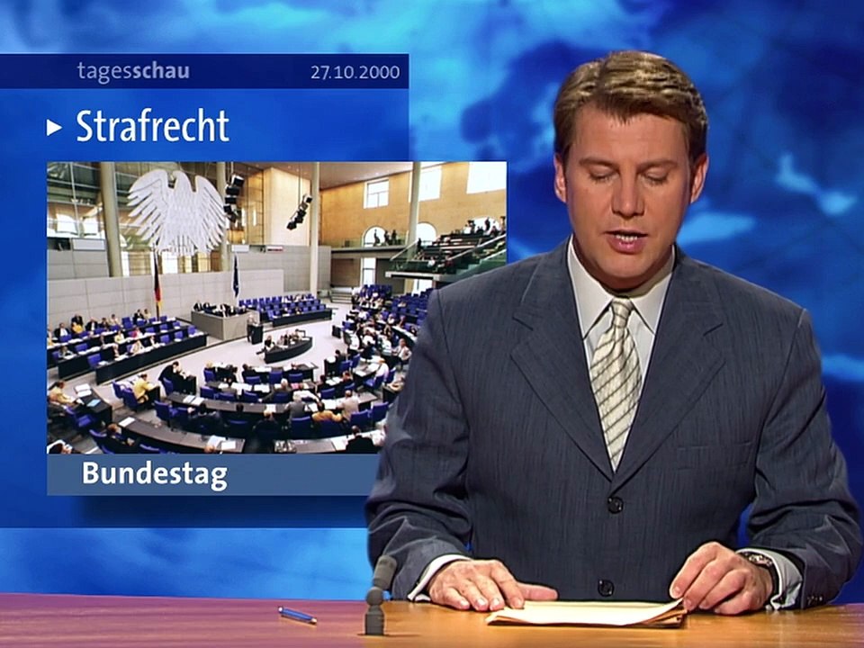 Tagesschau vor 25 Jahren (27. Oktober 2000)