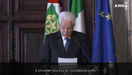 Mattarella: "In epoca di guerra, la ricerca non ammette frontiere"