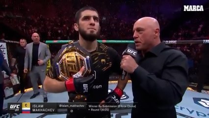 Makhachev acepta el reto de Topuria en la Casa Blanca